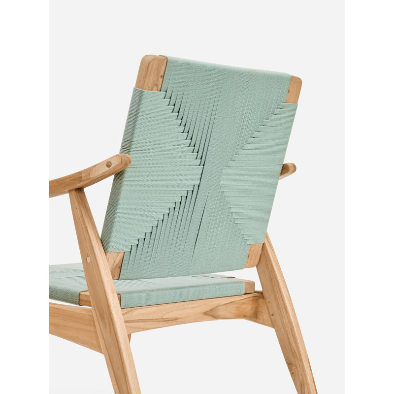 Fauteuil de 28 po de large Izapa, Brun, Cordon tressé naturel / spa naturel
