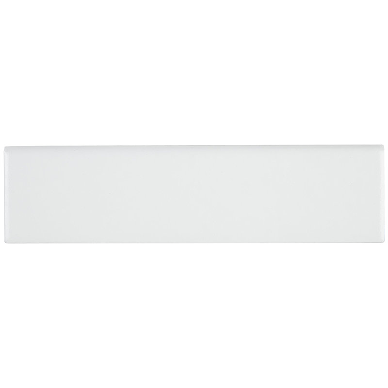Tremont 12'' L x 3'' W Ceramic Bullnose Tile Trim, Rainier