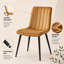 Oak Effect Dining Table Set with 4 Brown Velvet Chairs and Oak Effect Bench 6 Seater