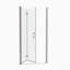 Porte de douche pivotante universelle à ajustement de 1 3/8 po avec finition en verre trempé de 1/4 po-109553883