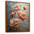 Toile avec cadre flottant brun