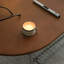 Table basse ovale en acier inoxydable