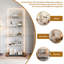 Glass 78.5 cm W Display Cabinet-1400248785