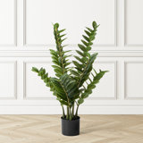 33"  Faux Money Tree in Pot Faux Tree