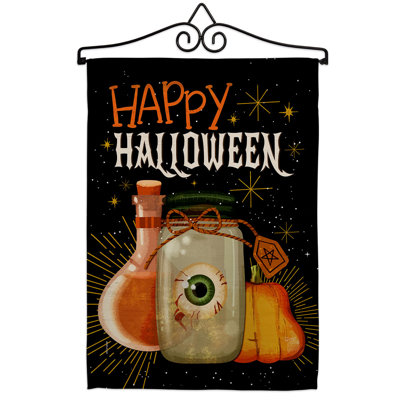 Ensemble de drapeaux en polyester H 18,5 po x l 13 po Spooky Eye