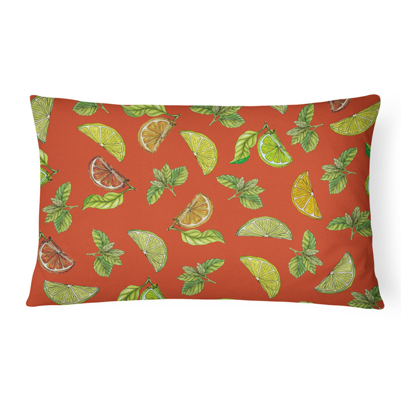 Citron, citron vert et coussin lombaire, Orange