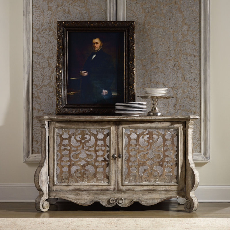 Chatelet 59'' Beige Mirrored Traditional Sideboard