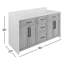 Ensemble de meuble-lavabo double 60 po Akalya-847649403