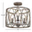 Patrice 3 - Light Semi Flush Mount