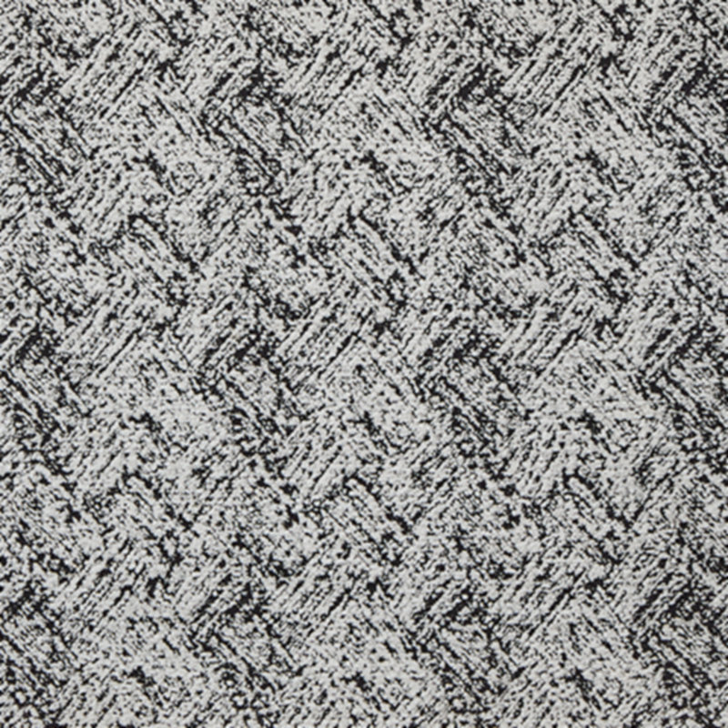 Black and White Geometric Pattern Accent Chair with Shelter Arms