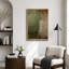 Œuvre d'art vert et beige vieilli, images murales abstraites rustiques modernes, impression sur toile encadrée-115240456-115240449-115240448