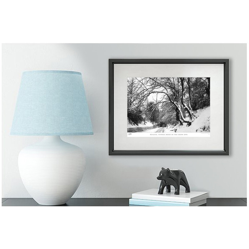 Reigate, Tunnel Road in the Snow 1890 1 Piece Single Picture Frame Wall Art, 40cm H x 50cm W x 2.3cm D