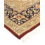 Tapis orange / beige / noir noué à la main de conception unique 6 pi 6 po x 9 pi 6 po Hayner
