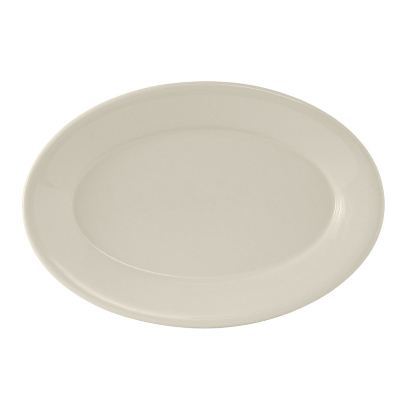 Tuxton Reno Ceramic Platter, 0.75" H x 14.75" W x 8.63" D
