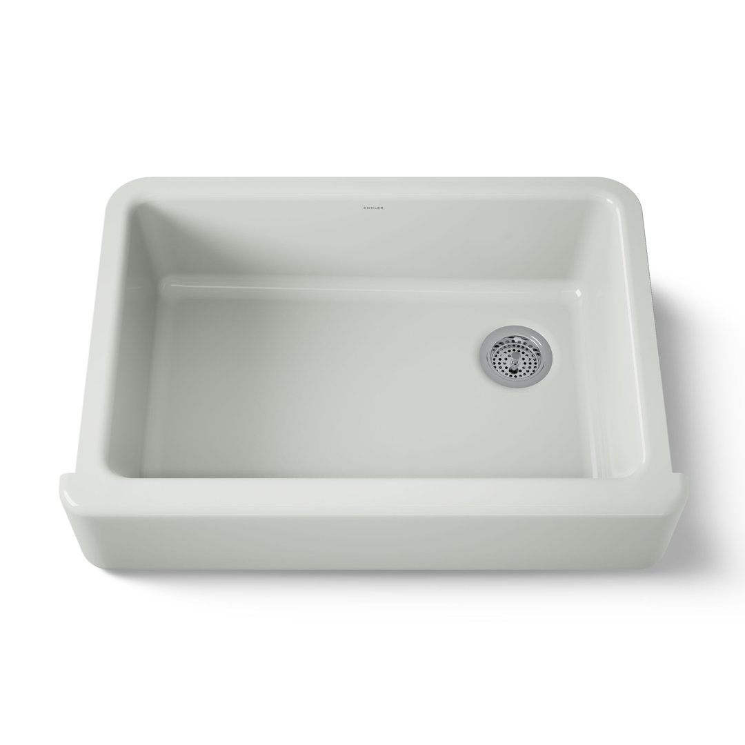 Whitehaven® 33" x 22" Self-Trimming Under-Mount Single-Bowl Kitchen Sink with Tall Apron Kohler 