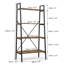 129cm H x 60cm W Steel Ladder Bookcase