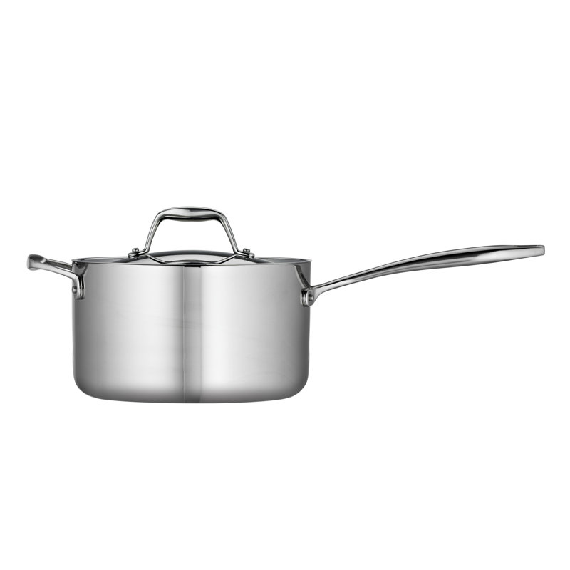 Tramontina Signature Tri-Ply Clad Stainless Steel 4-Quart Sauce Pan with Lid