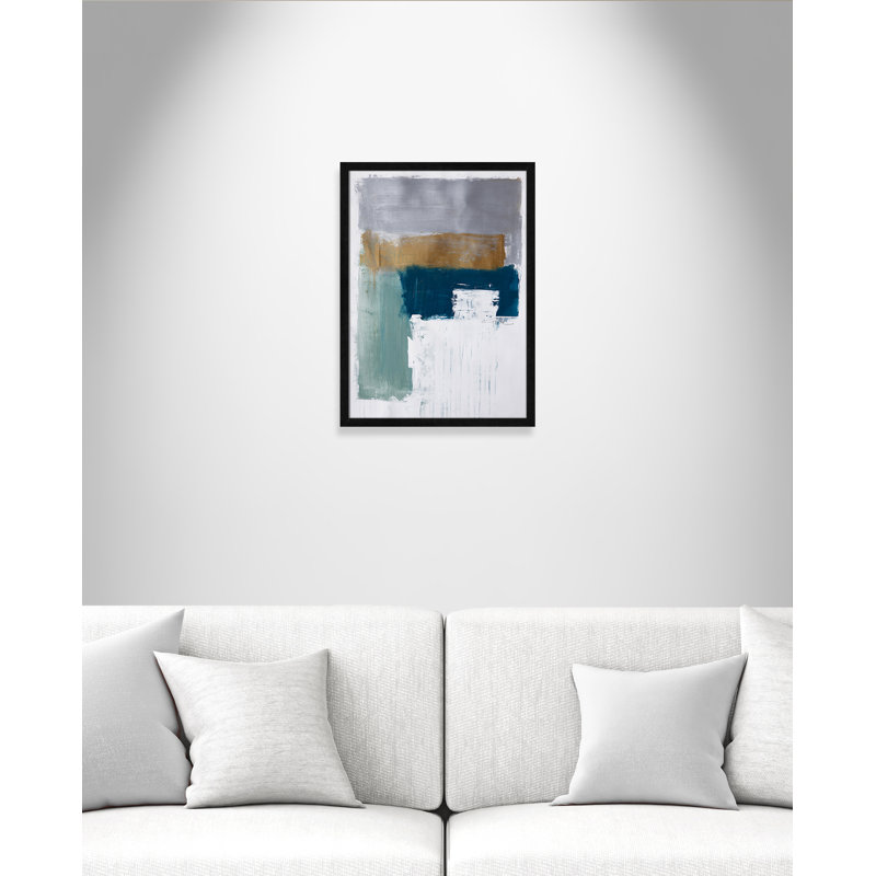 «Malibu Springs I Print» par Filippo Ioco, L 17 po x H 23 po, Grain de bois noir, Impression encadrée