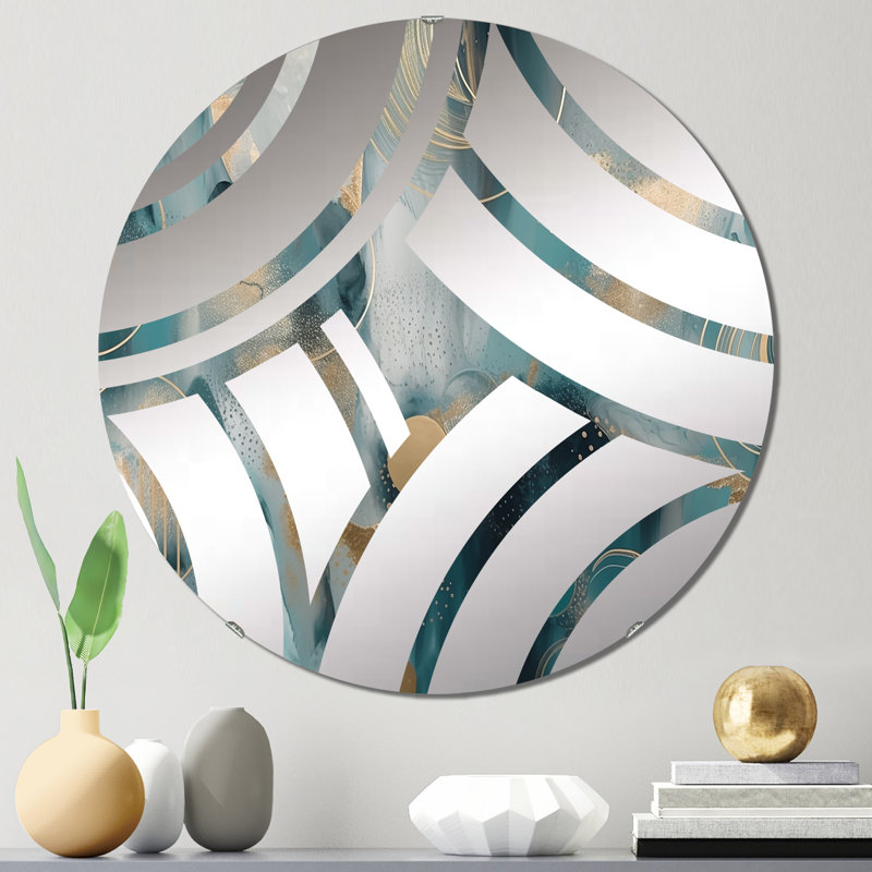 Miroir décoratif Vourdanman, 23,6 po x 23,6 po