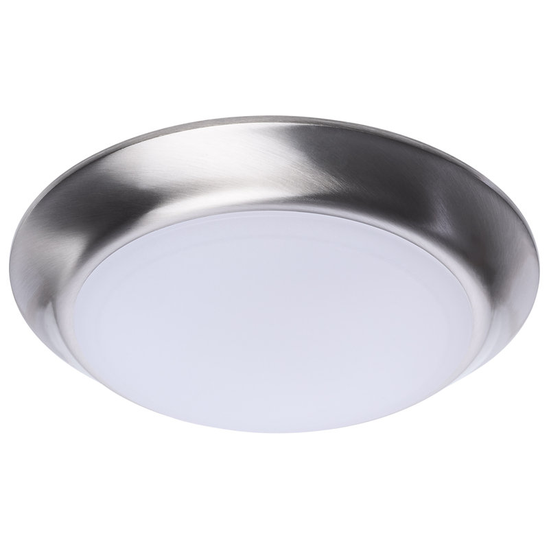 7 Inch LED Disk Light 27K/3K/35K/4K/5K CCT Selectable Brushed Nickel Finish, Brushed Nickel