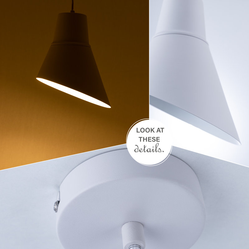 Pittman 1 - Light Single Pendant, White
