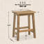 Ensemble de 2 tabourets de comptoir et de bar en bois massif-661312763