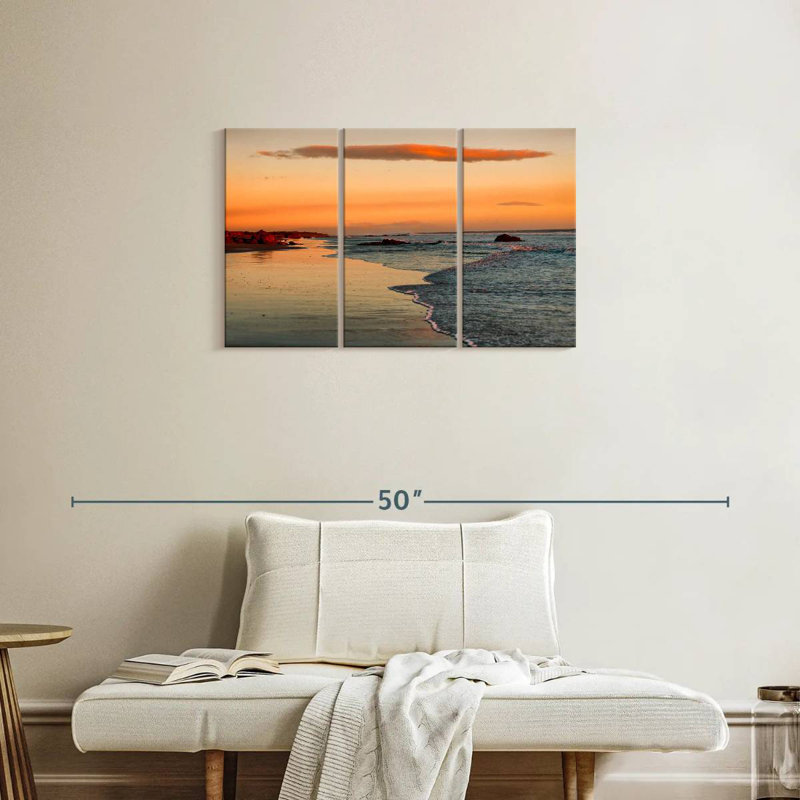 Gillard Leon Beach Sunset, H 20 po x l 33 po
