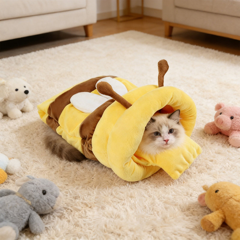 Sac de couchage pour chat Honeybee 19,7 x 11,8 po