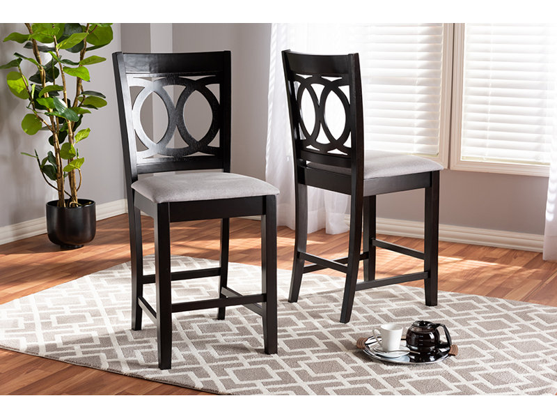 Tabouret de comptoir 25 po Britte, Lin gris