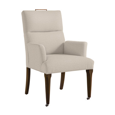 Thom Filicia Home Fabric Tight Back Arm Chair with Wheel