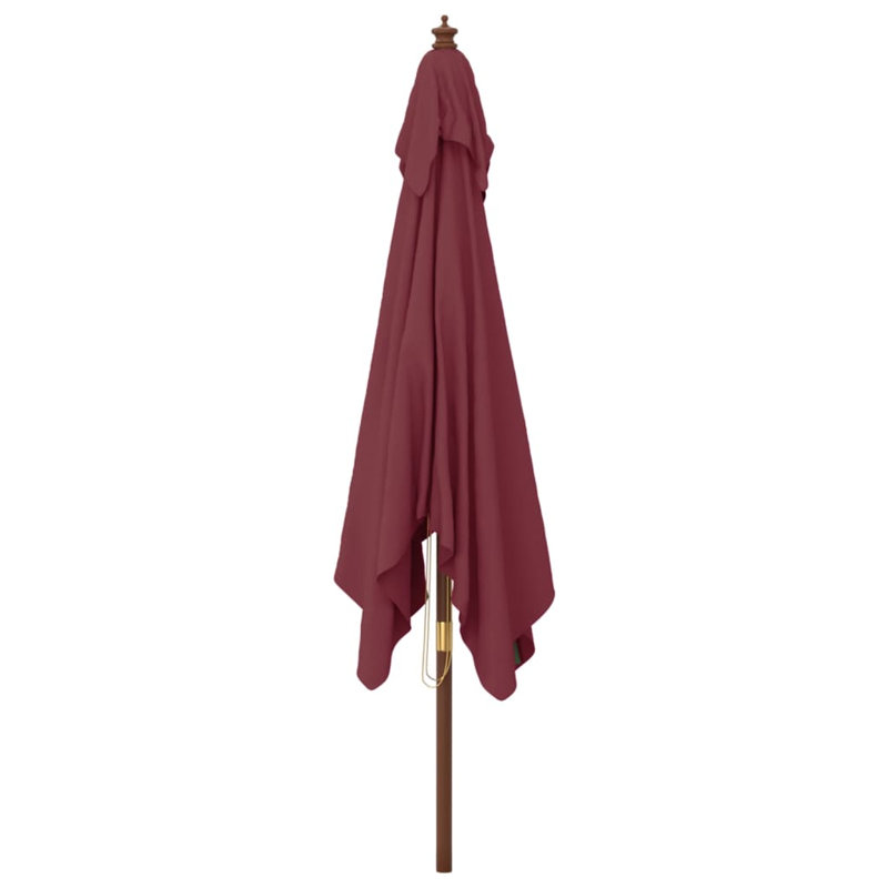 Baheerathan 300cm Market Parasol, Bordeaux Red