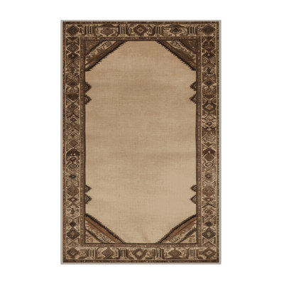 Machine Washable Persian Brown Area Rug