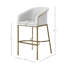 Tabouret de bar élégant et moderne avec dossier à baril