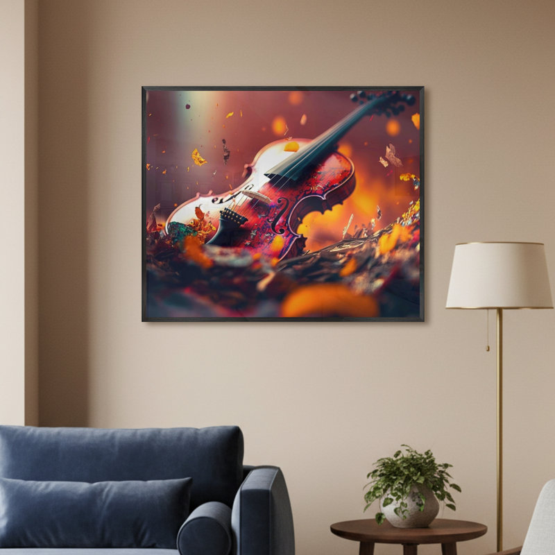Single Picture Frame LED Illuminated Wall Art Wall Art on Glass / Aluminium, 50cm H x 60cm W