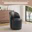 PU Leather Barrel Swivel Armless Dining Chair-403249104
