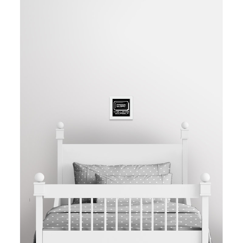 Décoration murale pour enfant challenge, H 10 po x l 10 po x P 0,63 po, Cadre blanc
