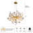 Ceramic Leaf Chandeliers Branch Chandelier Brass Hanging Lights Fixtures For Dining Room Living Room Kitchen Island-1663318249