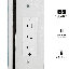 Petit meuble-lavabo de 29,2 po avec tiroir à gauche + tabouret rembourré, 2 blocs d'alimentation CA + 2 ports USB, support pour séchoir à cheveux, très grand miroir à DEL coulissant à contrôle tactile, changement de luminosité tricolore, réglage de la luminosité-337369984