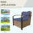 3-Piece 2-Person Wicker Patio Seating Group with Cushion-1471926543