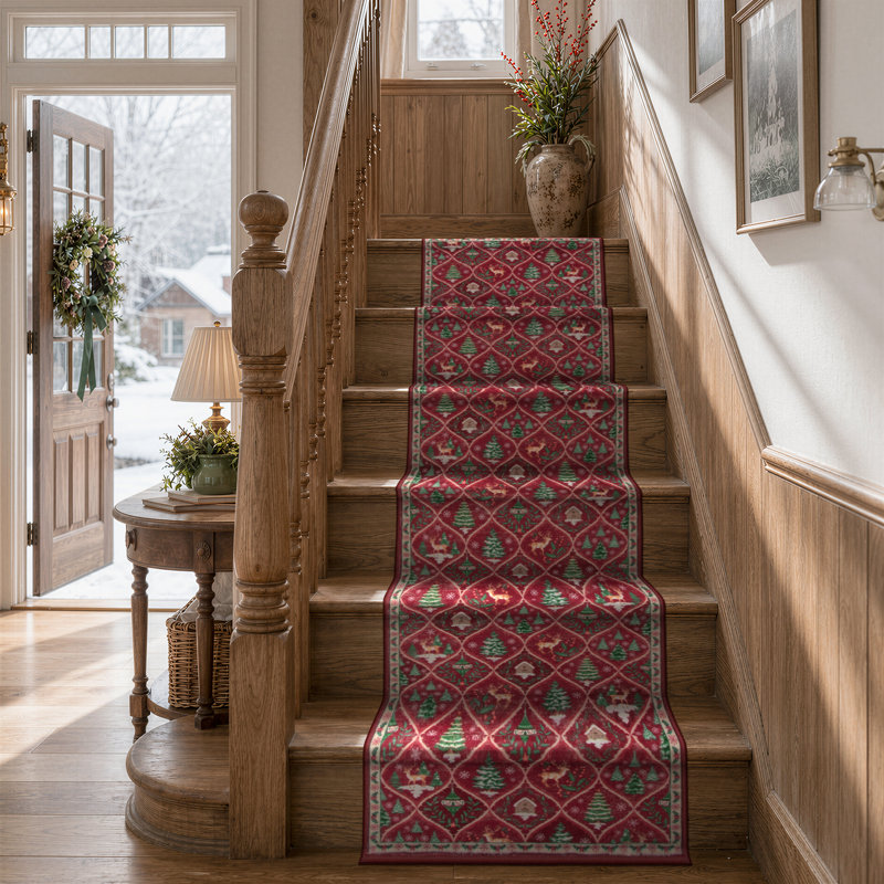 Laziya Christmas Rug, Tapis de couloir 2 pi x 8 pi