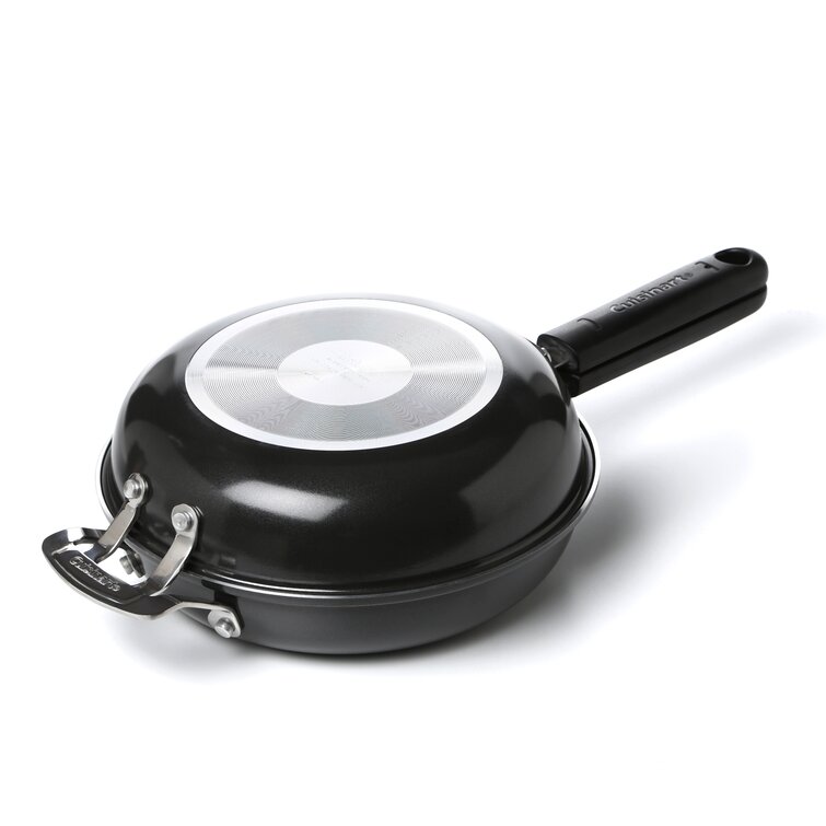  Cuisinart FP2-24BK 10-inch Nonstick Set Frittata Non-Stick Sauce  Pan, Black/Stainless Steel: Omelet Pans: Home & Kitchen