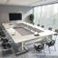 Ensemble de table pliable de conférence et de formation mobile-610910385
