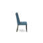 L'ensemble de table de salle à manger moderne 11 pièces comprend une table rectangulaire en bois avec rallonge amovible et 10 chaises rembourrées en tissu bleu lin, patiné Jacobean-1218732846-1306608968-1218732833