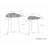 Shelton Aluminum Top Nesting Tables End Table