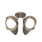 Brooklyn 4 - Light Double Shade Semi Flush Mount