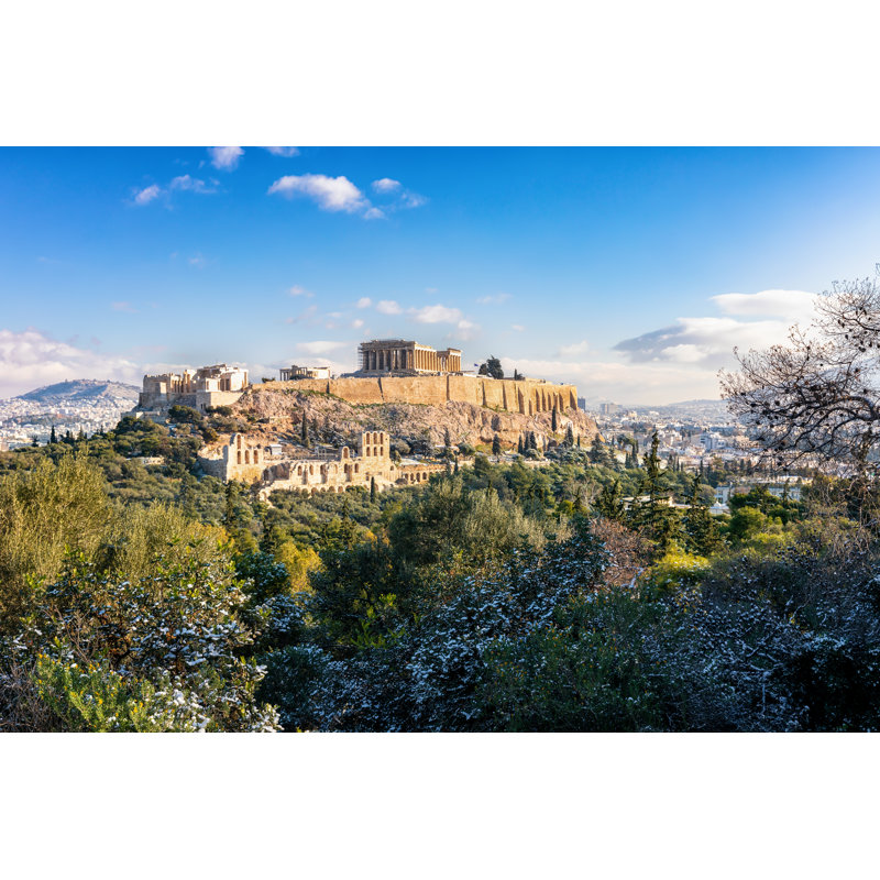 Sergent le temple du Parthénon, Athènes sur toile, H 8 po x l 12 po