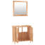 Teagan Solid Wood Freestanding and Wall Bathroom Storage Furniture Set