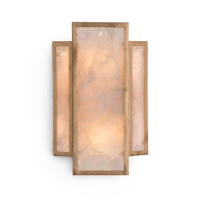Solid Brass Flush Mounted Sconce