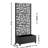 Mobile Metal Planter Box With Trellis, Privacy Screen, Modern Design