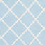 Tapis géométrique en laine / coton tissé à la main Rodgers - bleu clair / ivoire-1868475705